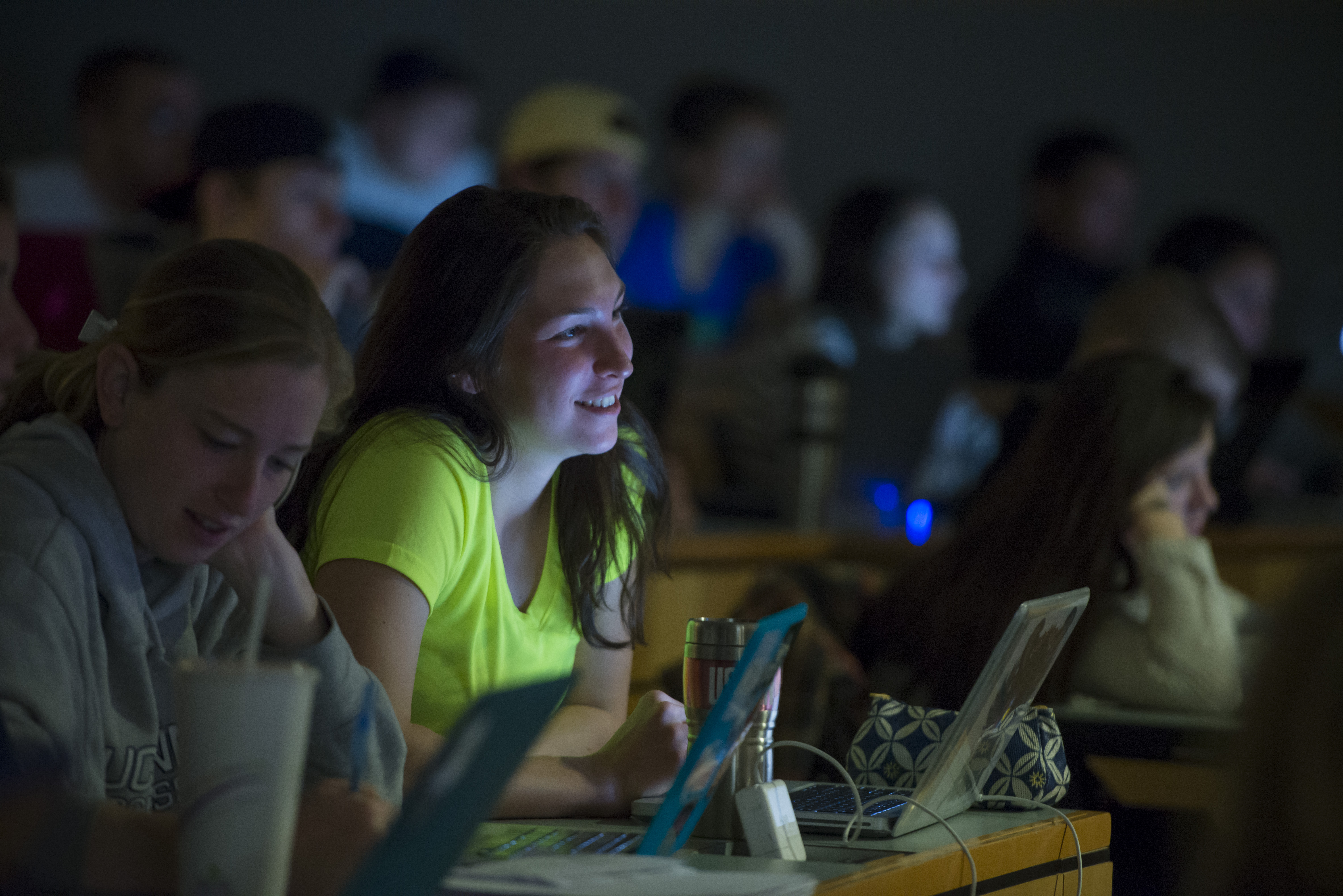 student in class